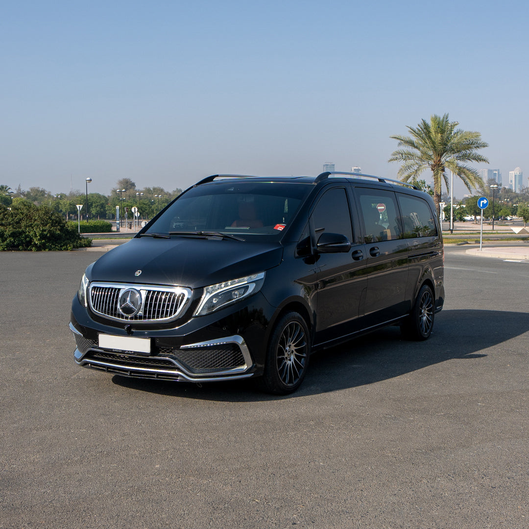 Mercedes Falcon van with chauffeur in Dubai