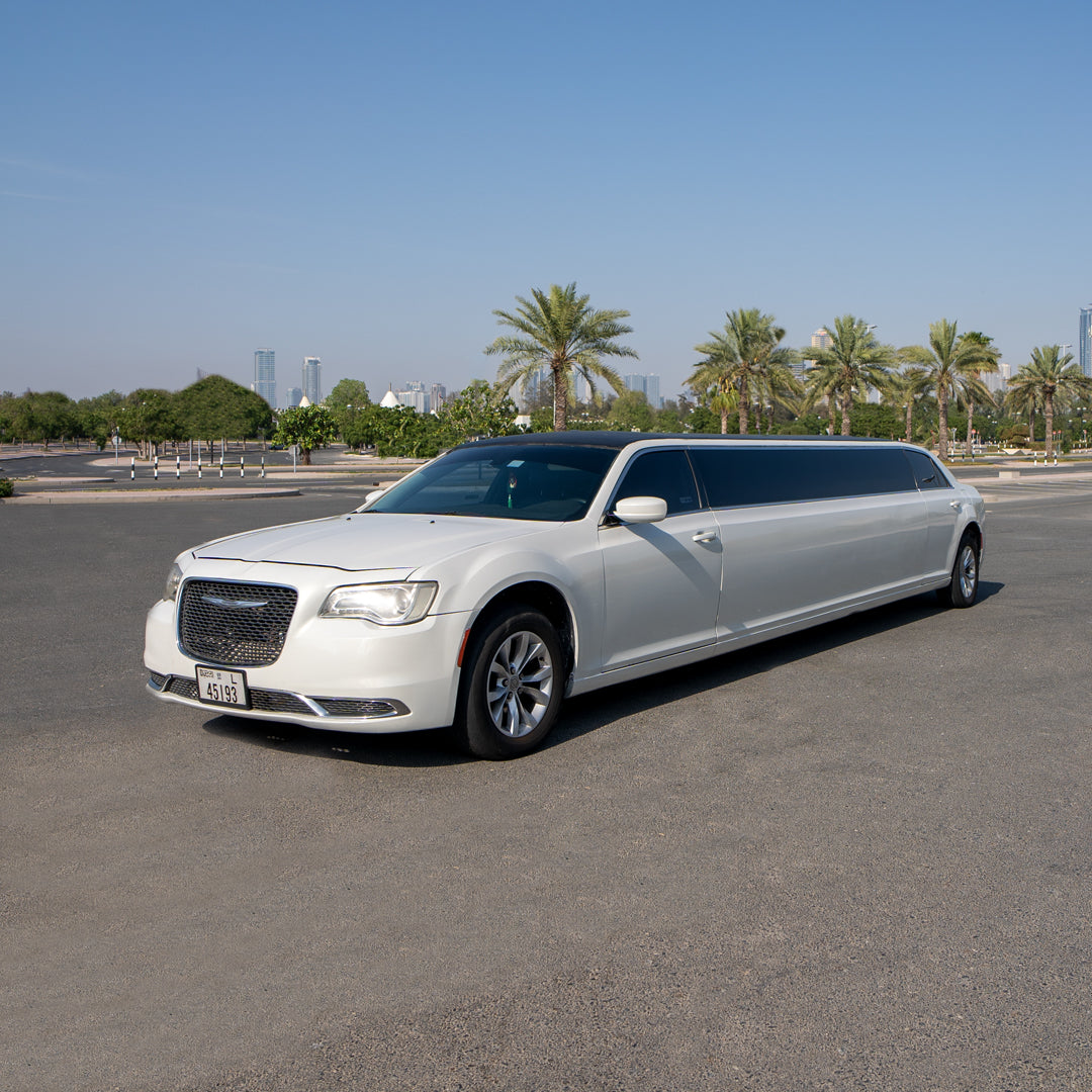 Chrysler White Limo Rental